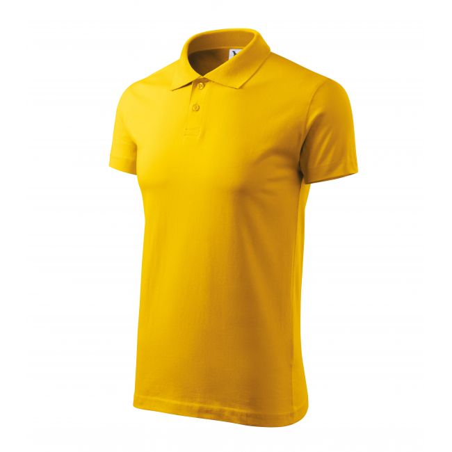 Single J. tricou polo pentru bărbaţi galben
