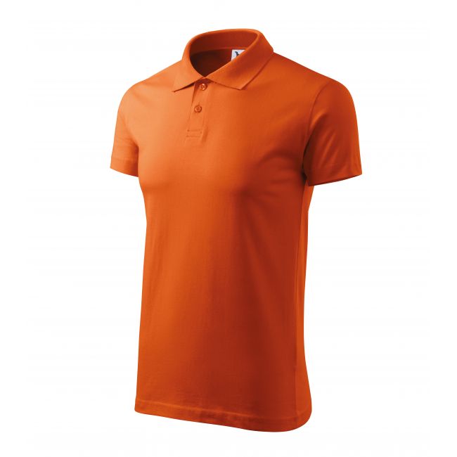 Single J. tricou polo pentru bărbaţi portocaliu