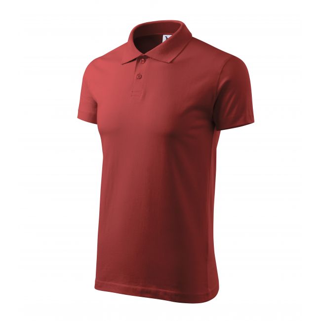 Single J. tricou polo pentru bărbaţi roşu bordo