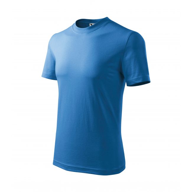 Basic tricou pentru copii albastru azuriu 110 cm/4