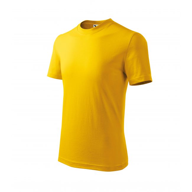 Basic tricou pentru copii galben 110 cm/4