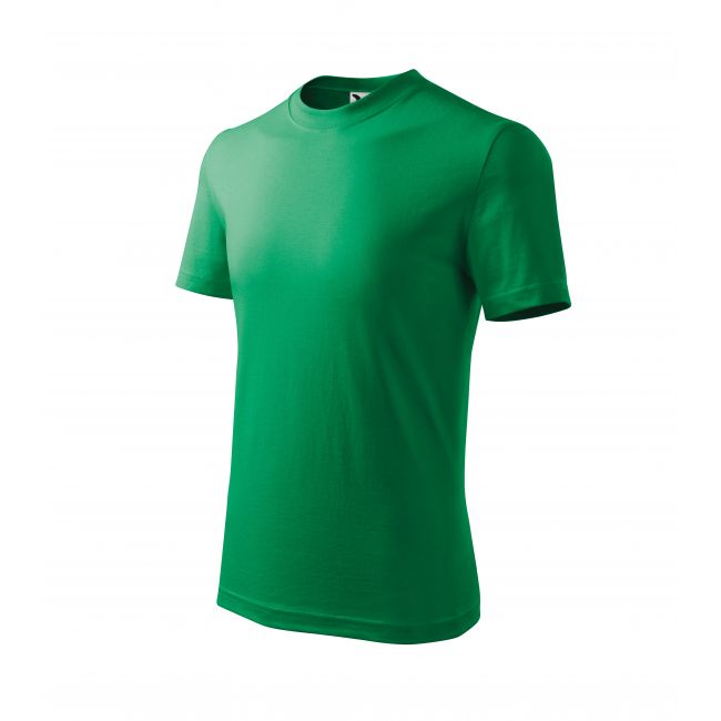 Basic tricou pentru copii verde mediu 110 cm/4