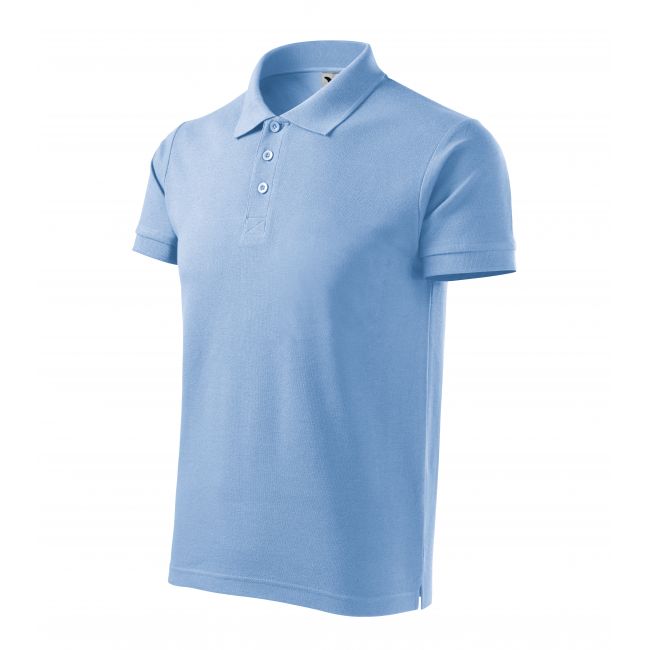 Cotton Heavy tricou polo pentru bărbaţi albastru deschis