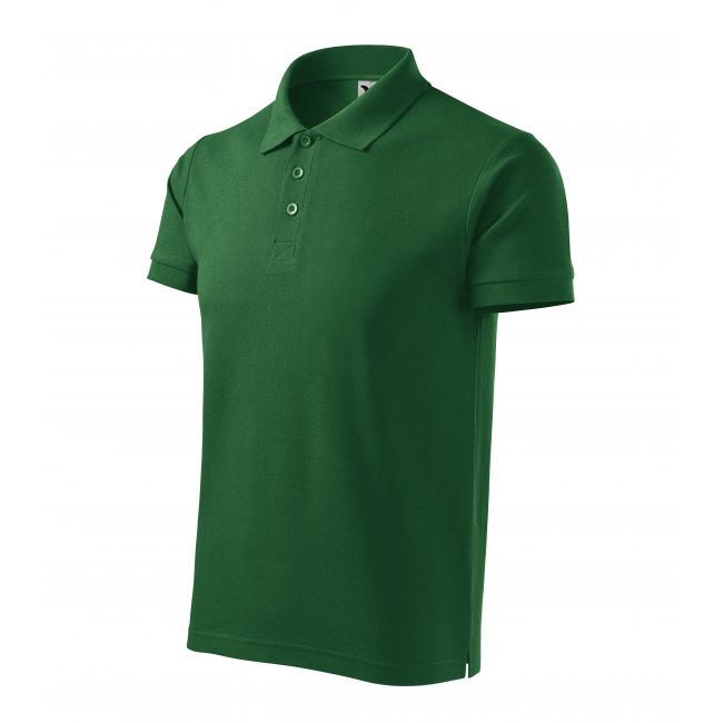 Cotton Heavy tricou polo pentru bărbaţi verde sticlă
