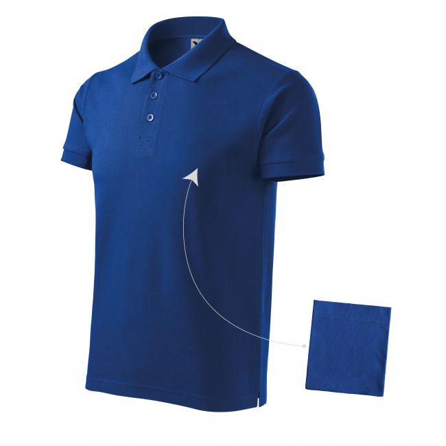 Cotton tricou polo pentru bărbaţi albastru regal