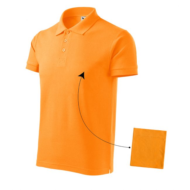 Cotton tricou polo pentru bărbaţi tangerine orange