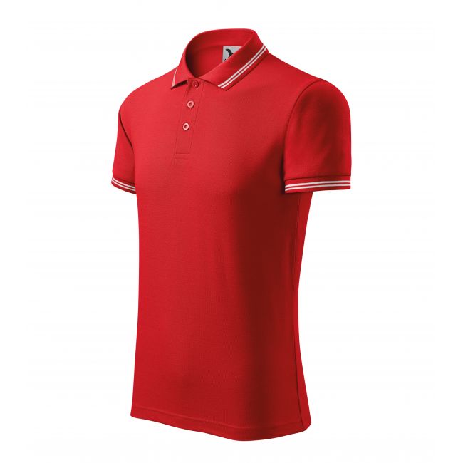 Urban tricou polo pentru bărbaţi roşu