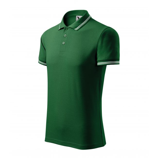 Urban tricou polo pentru bărbaţi verde sticlă