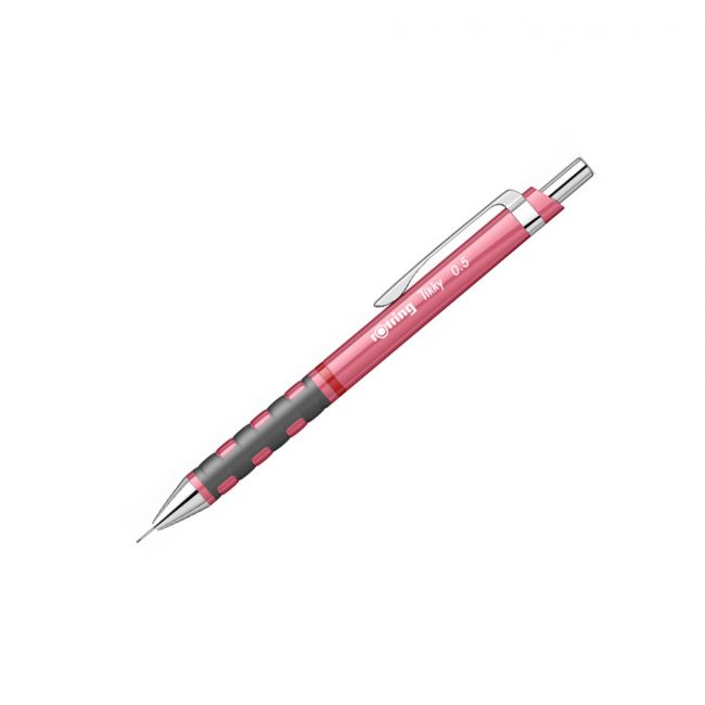 Creion mecanic 0.5mm tikky 3 roz sidefat rotring