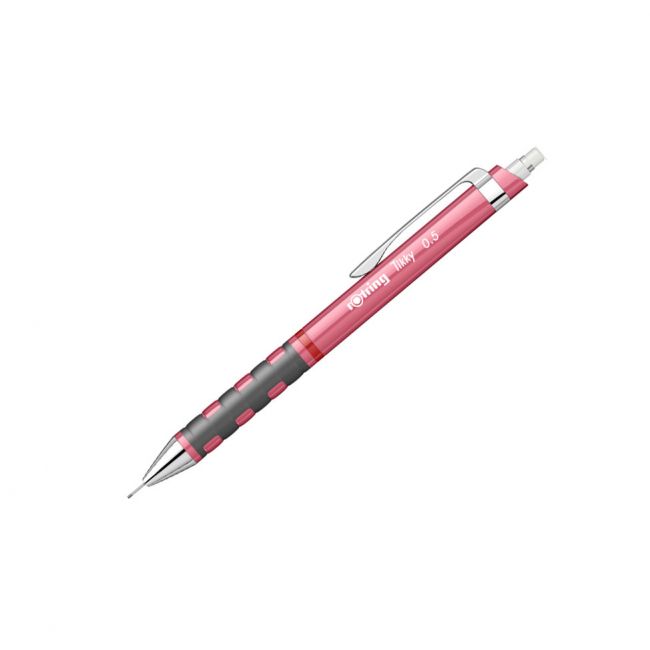 Creion mecanic 0.5mm tikky 3 roz sidefat rotring