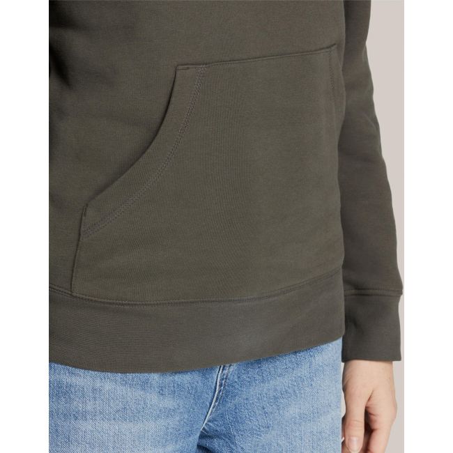 Signature tagless hooded sweatshirt unisex dark black marimea xs