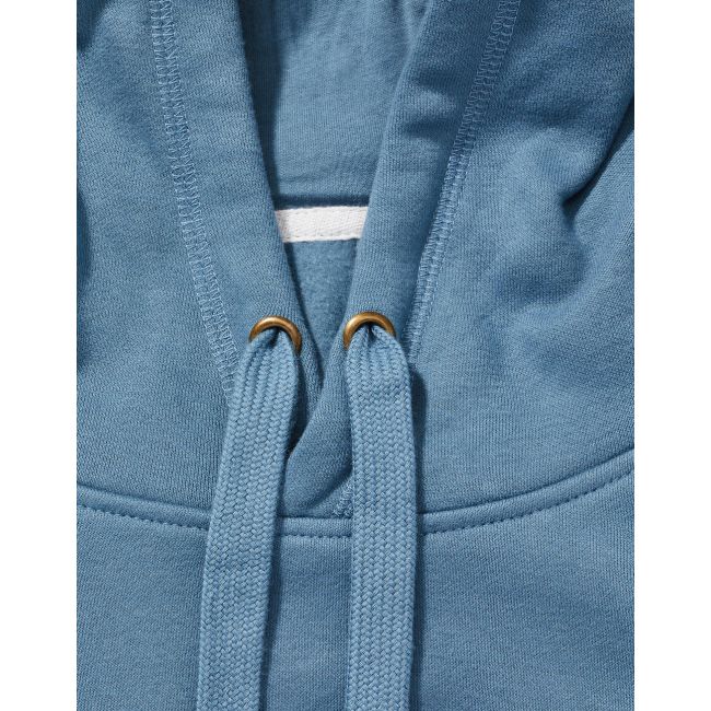 Signature tagless hooded sweatshirt unisex steel blue marimea s