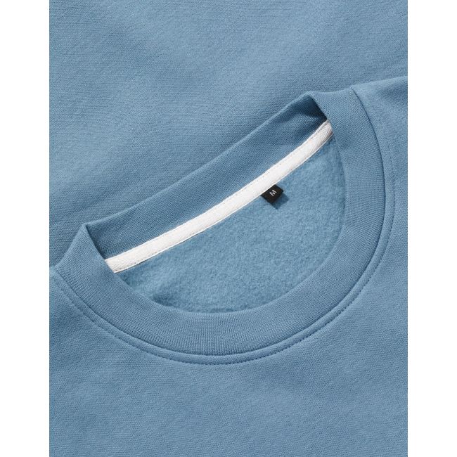 Signature tagless crew neck sweatshirt unisex steel blue marimea 2xs