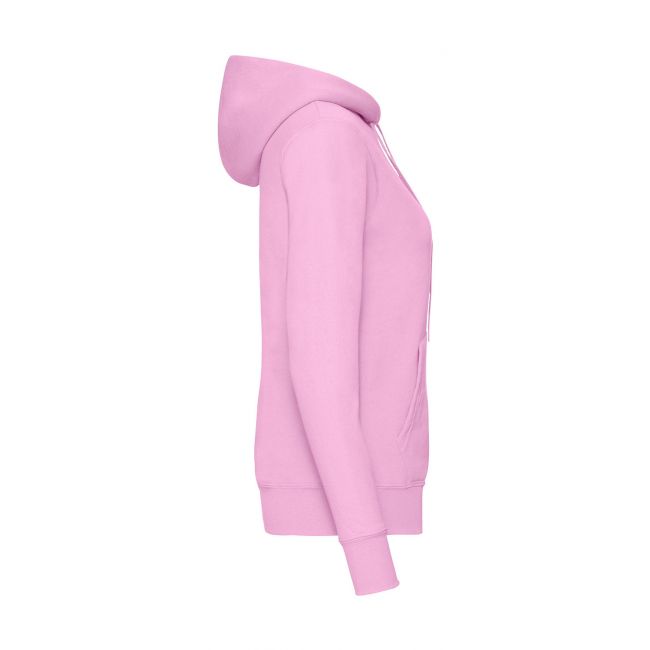 Ladies classic hooded sweat light pink marimea s