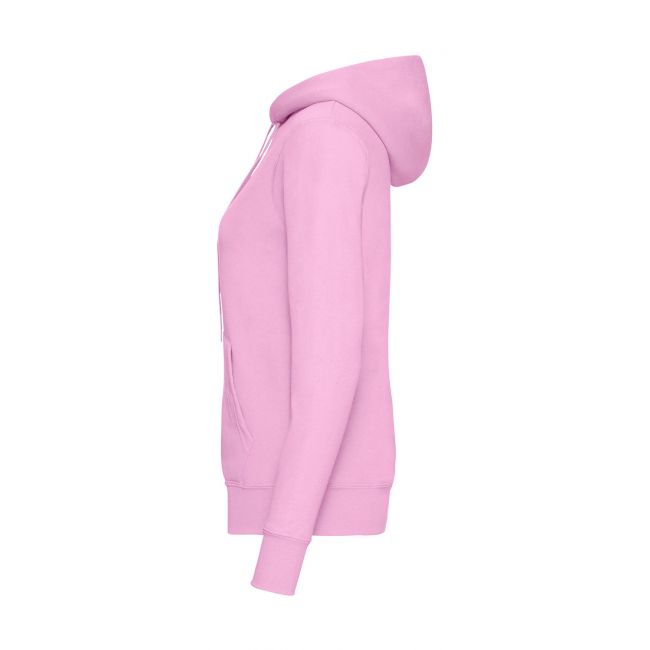 Ladies classic hooded sweat light pink marimea s