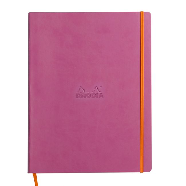 Notebook  a4+ rhodiarama, 80 file, ivory dictando, lila