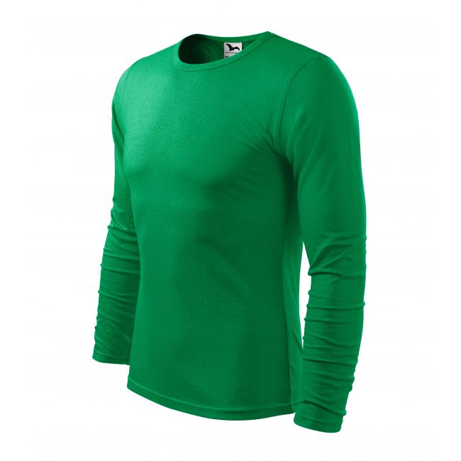Fit-T LS tricou pentru bărbaţi verde mediu