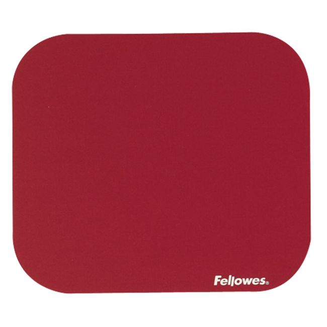 Mouse pad din poliester rosu fellowes