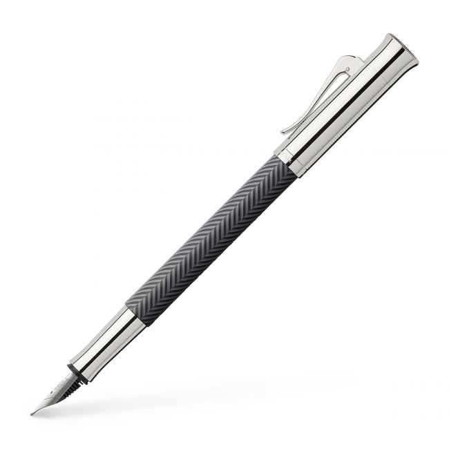 Stilou guilloche cisele antracit m graf von faber-castell