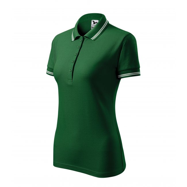 Urban tricou polo pentru damă verde sticlă