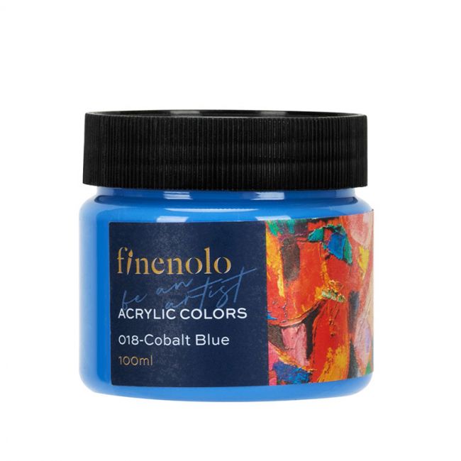 Culori acrilice 100ml albastru cobalt finenolo deli
