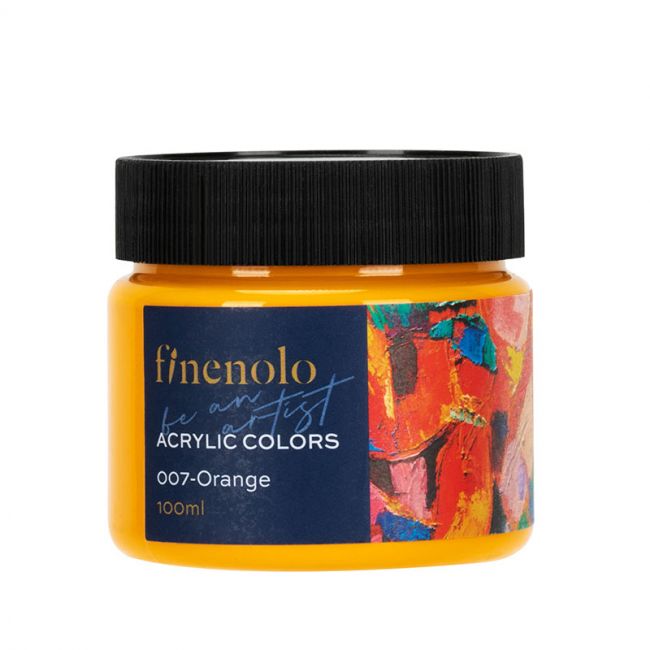 Culori acrilice 100ml portocaliu finenolo deli