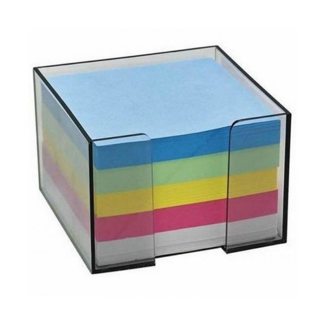 Cub hartie color 500f cu suport transparent herlitz