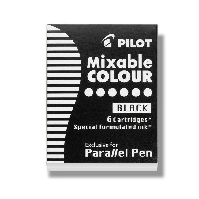 Cartuse cerneala 6/set parallel pen neagra pilot