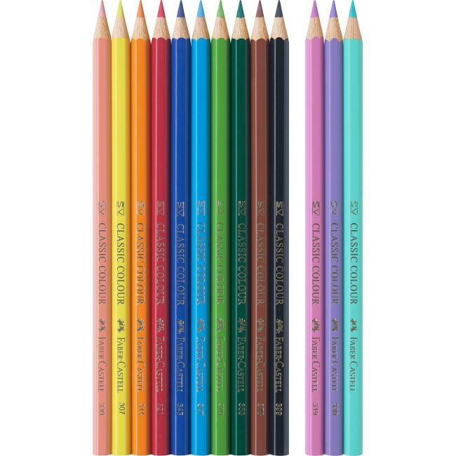 Creioane colorate 10+3 culori unicorni faber-castell