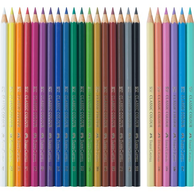 Creioane colorate 18+6 culori unicorni faber-castell