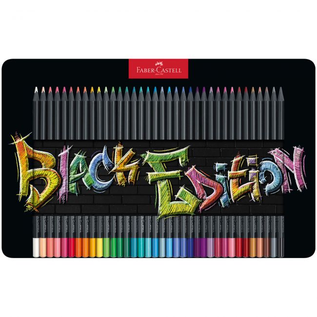 Display concept creioane colorate black edition 2024 faber-castell