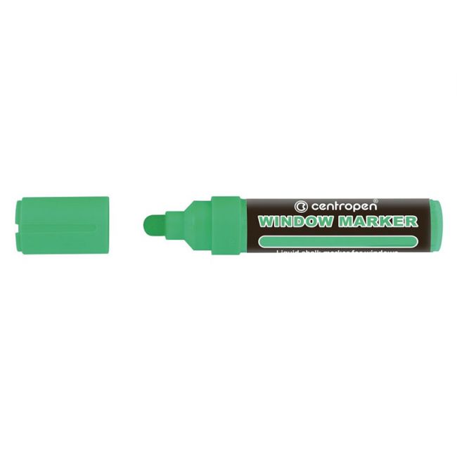 Marker creta lichida verde neon 2-15mm varf rotund 9121 centropen