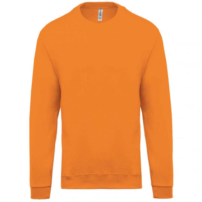 Crew neck sweatshirt culoare orange marimea xl