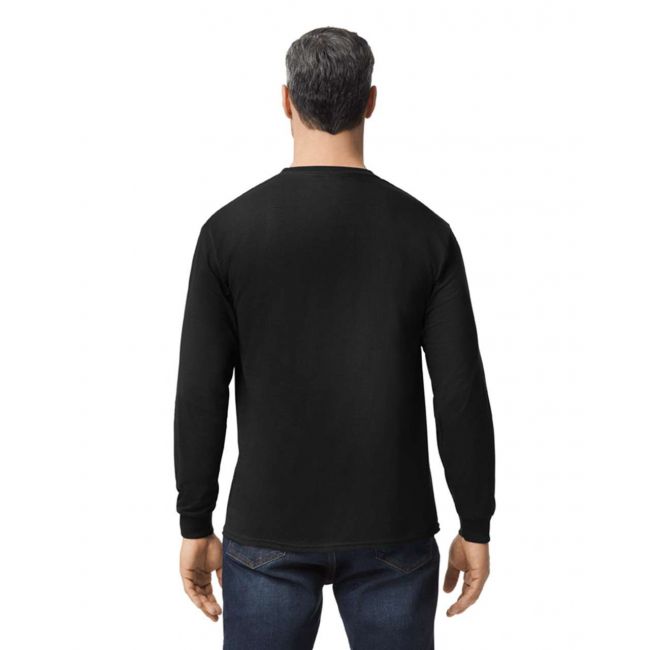 Gildan<sup>®</sup> heavy cotton™ adult long sleeve t-shirt culoare black marimea 2xl