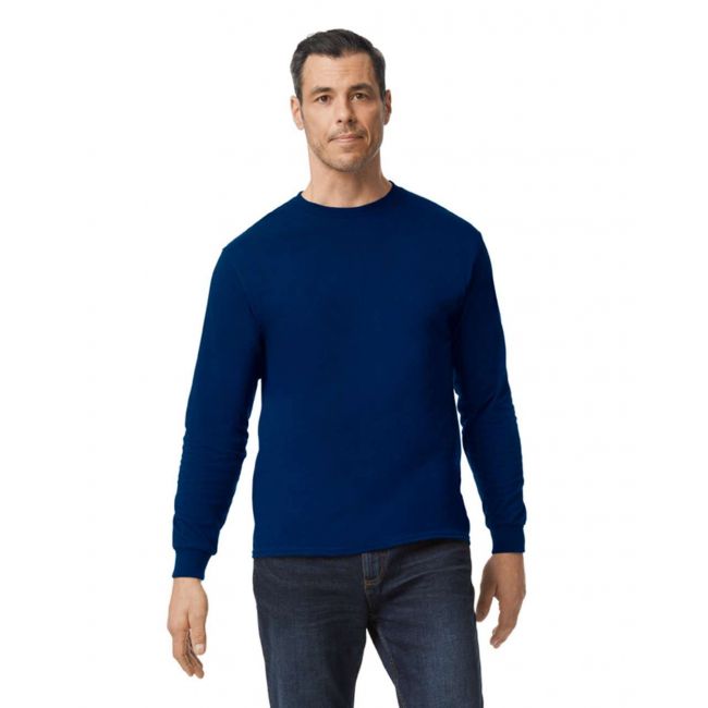 Gildan<sup>®</sup> heavy cotton™ adult long sleeve t-shirt culoare navy marimea l
