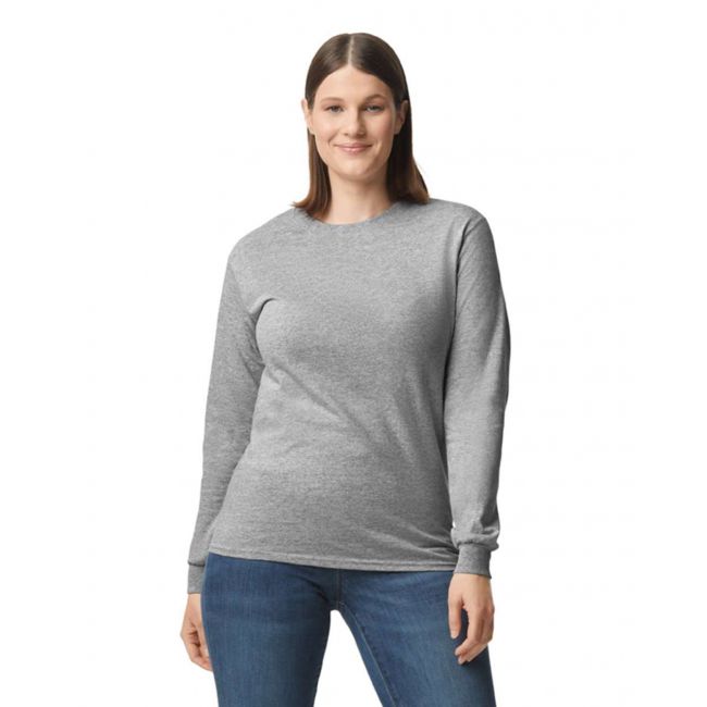 Gildan<sup>®</sup> heavy cotton™ adult long sleeve t-shirt culoare sport grey marimea 2xl