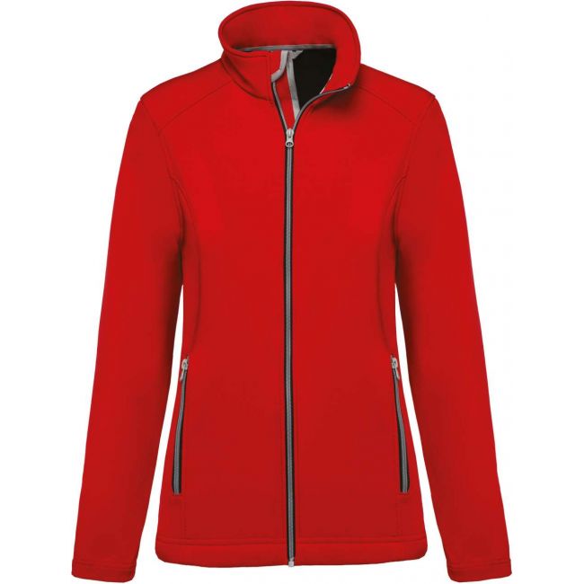 Ladies’ 2-layer softshell jacket culoare red marimea 2xl