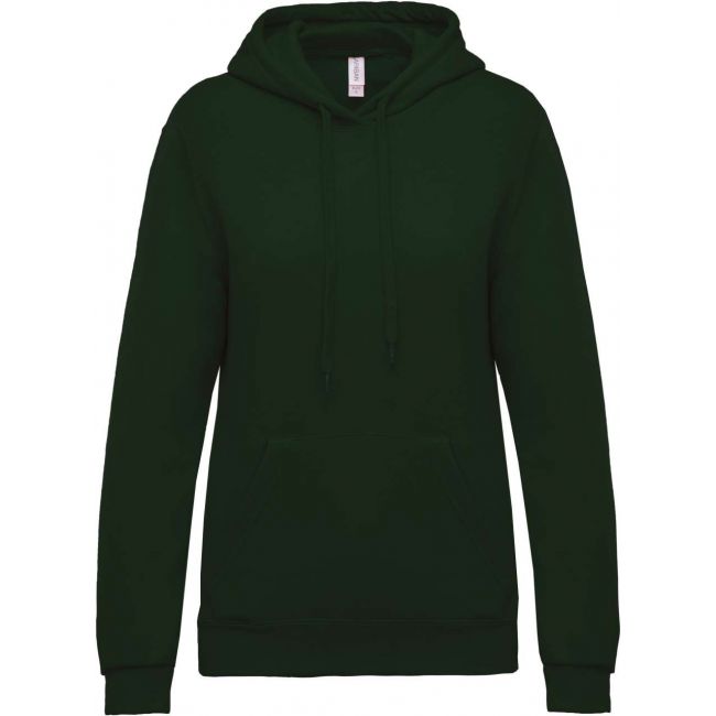 Ladies’ hooded sweatshirt culoare forest green marimea l