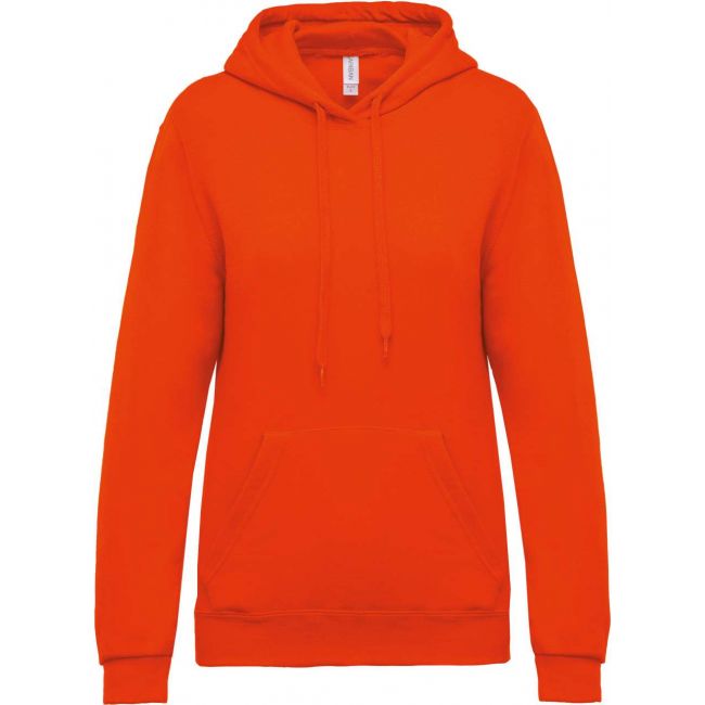 Ladies’ hooded sweatshirt culoare orange marimea s
