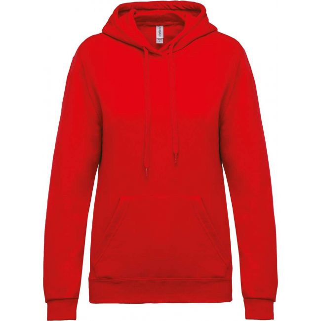 Ladies’ hooded sweatshirt culoare red marimea l