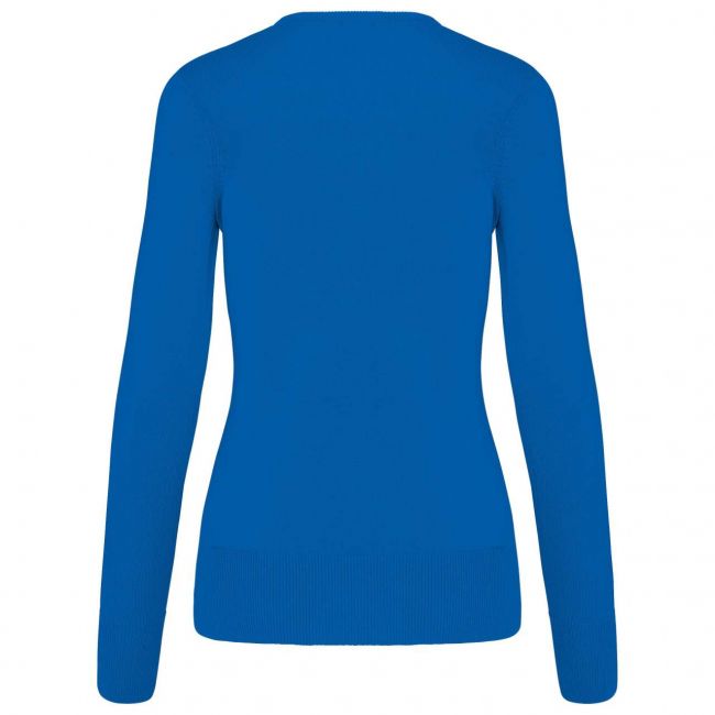 Ladies' v-neck jumper culoare light royal blue marimea 2xl