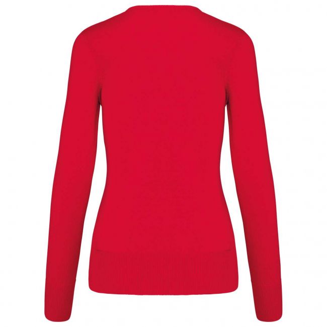 Ladies' v-neck jumper culoare red marimea 2xl