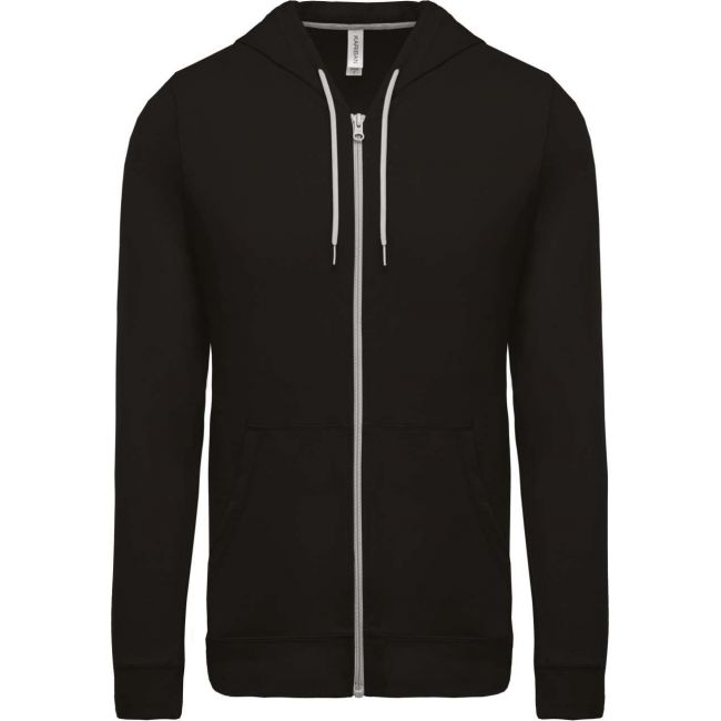 Lightweight cotton hooded sweatshirt culoare black marimea s