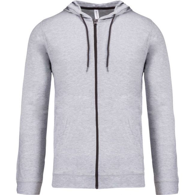 Lightweight cotton hooded sweatshirt culoare oxford grey marimea 2xl