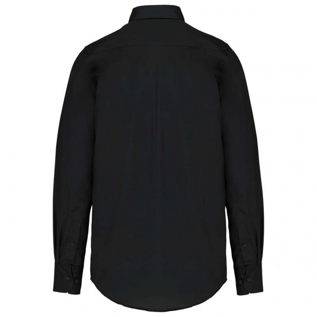 Long-sleeved non-iron shirt culoare black marimea m