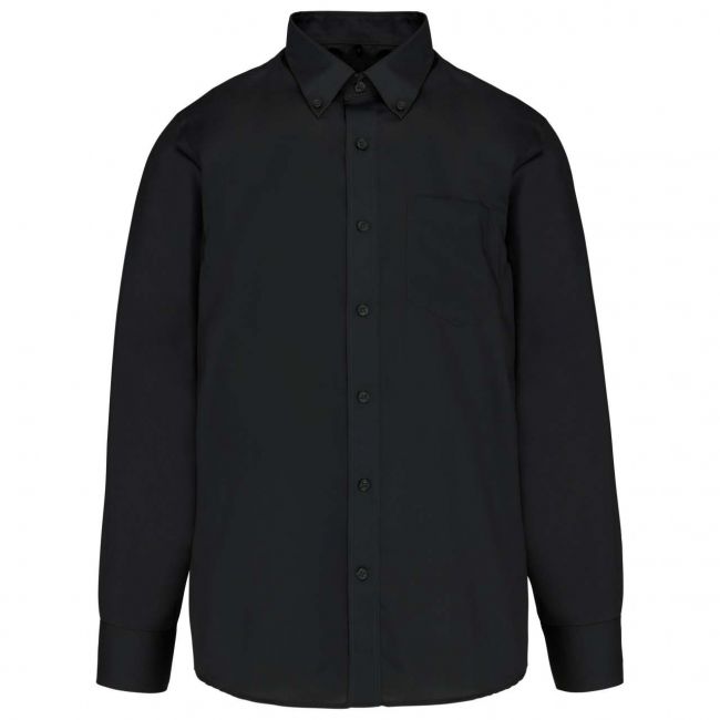 Long-sleeved non-iron shirt culoare black marimea s