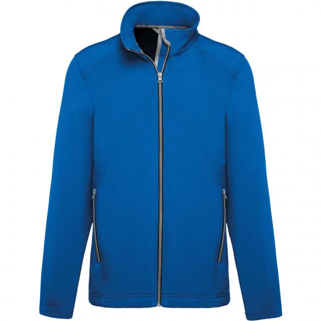 Men’s 2-layer softshell jacket culoare light royal blue marimea 2xl