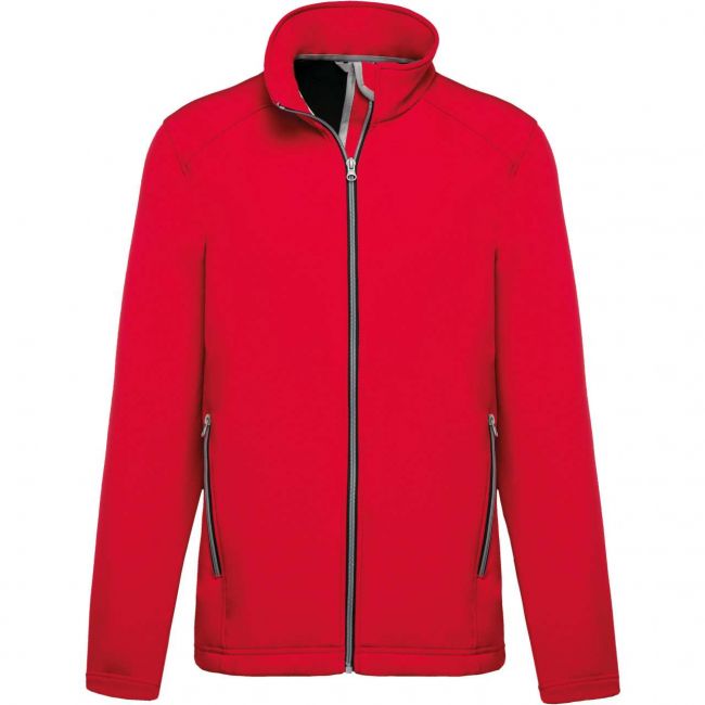 Men’s 2-layer softshell jacket culoare red marimea 2xl