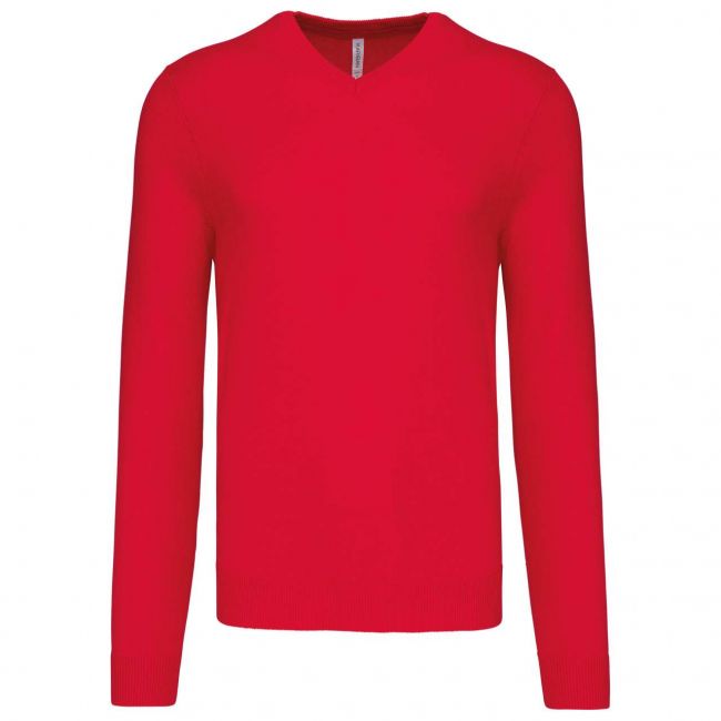 Men’s v-neck jumper culoare red marimea 4xl