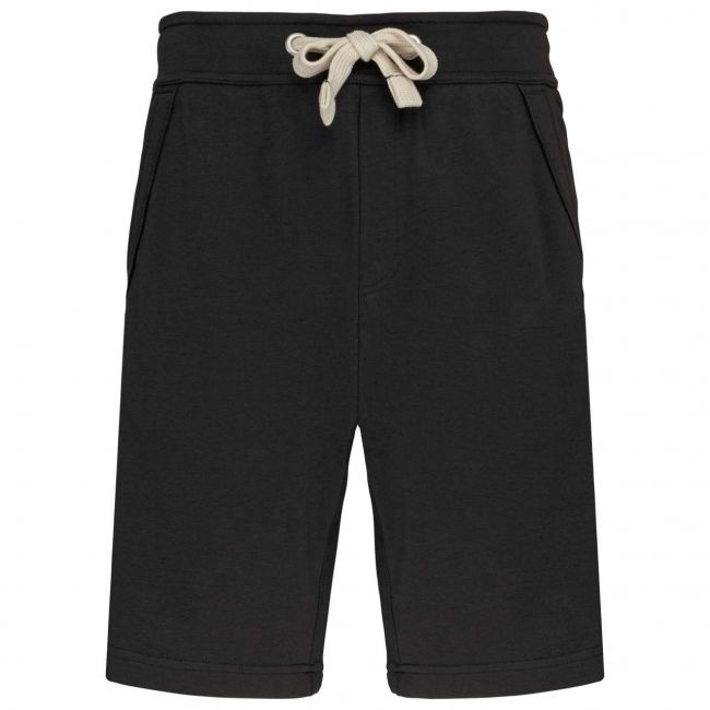 Unisex french terry bermuda shorts culoare black marimea m